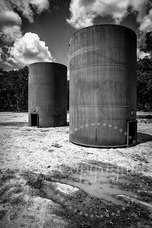 Black and White Fine Art Photography of Oil Wells and Fracking outside Austin, Texas